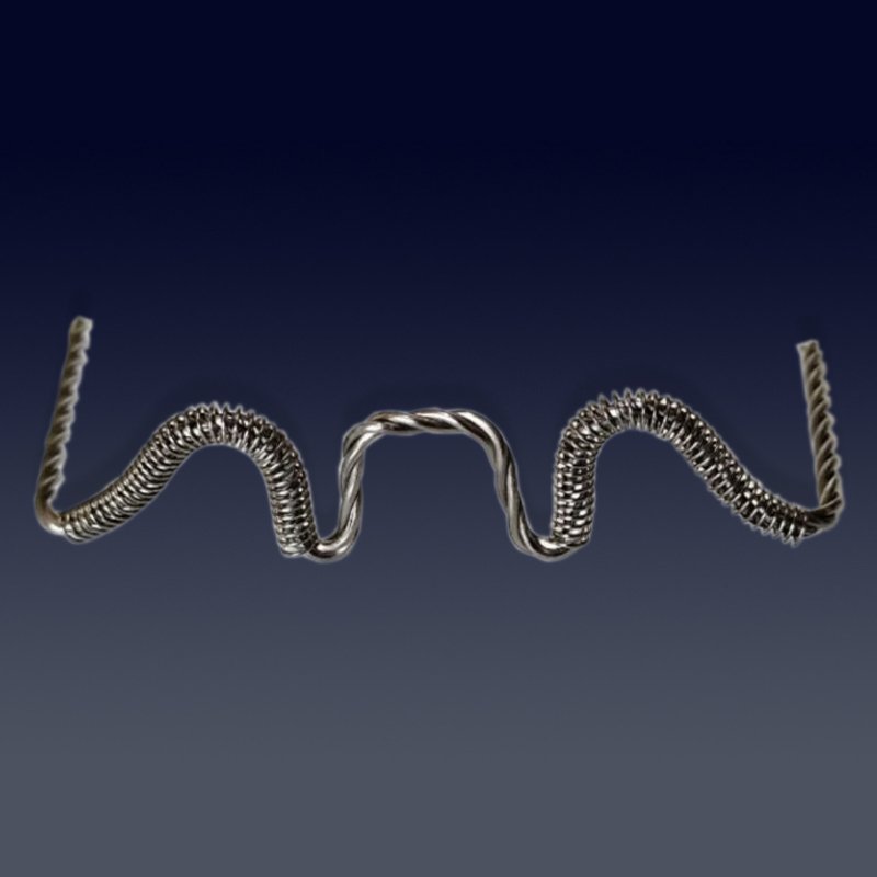 Tungsten twisted wire